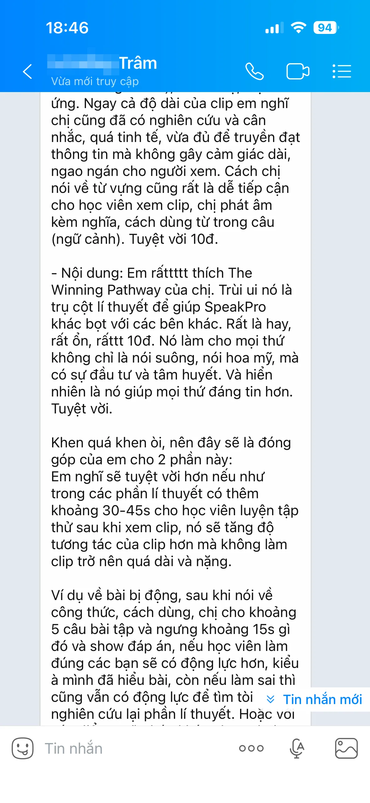 Trâm khen clip lý thuyết và The Winning Pathway